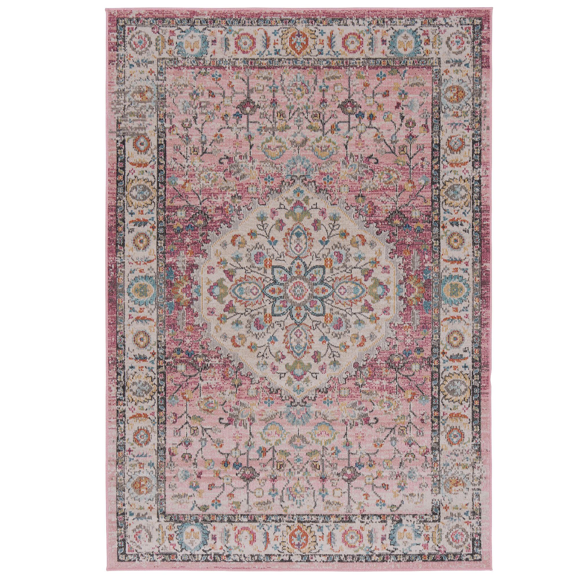 INDOOR OUTDOOR TEPPICH LAGOS VINTAGE - Rosa, Textil (140/200cm) - Pergamon