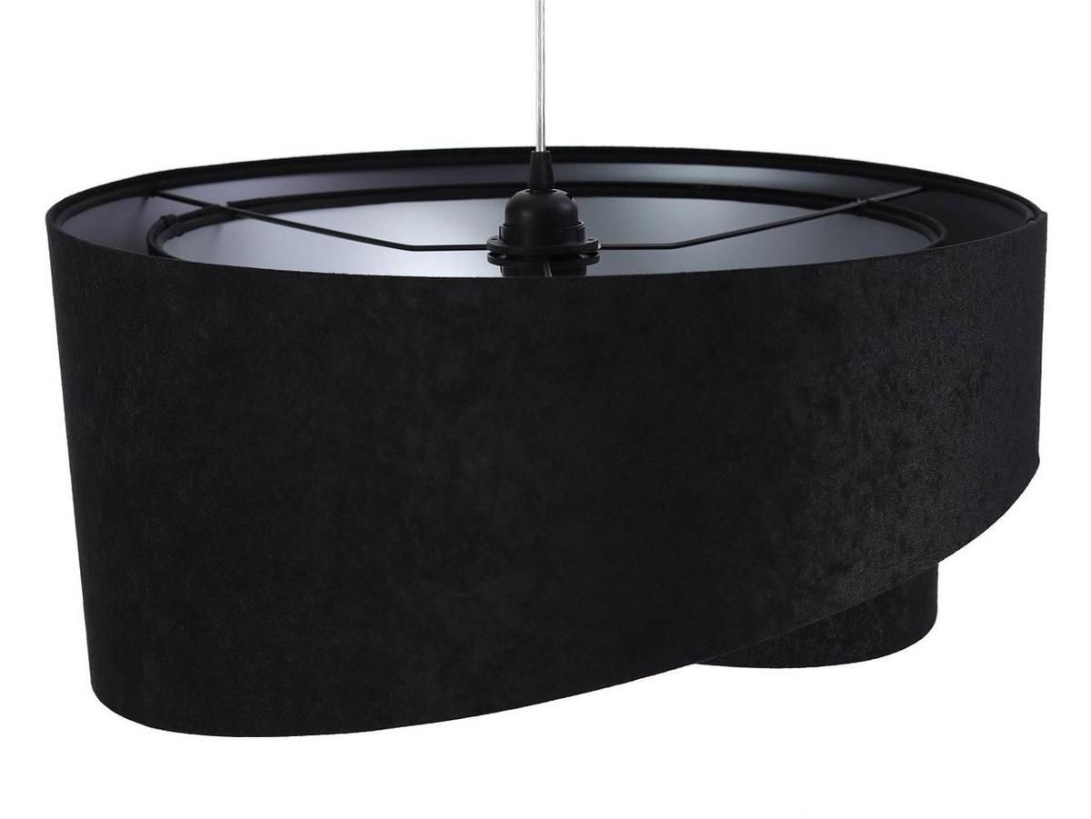 HÄNGELEUCHTE Schwarz 50/23 cm - Silberfarben, Kunststoff (50/1.3/23cm) - ONZENO
