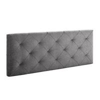 KOPFTEIL 90x60 cm Milan grau - Grau, Textil (8/60/90cm) - VS Venta-stock