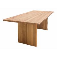 BAUMKANTENTISCH Massiv Danyelle 140 x 90 x 75 Esstisch Holz massiv Wildeiche geölt - Naturfarben, Holz (140/90/75cm) - 58aufmkessel