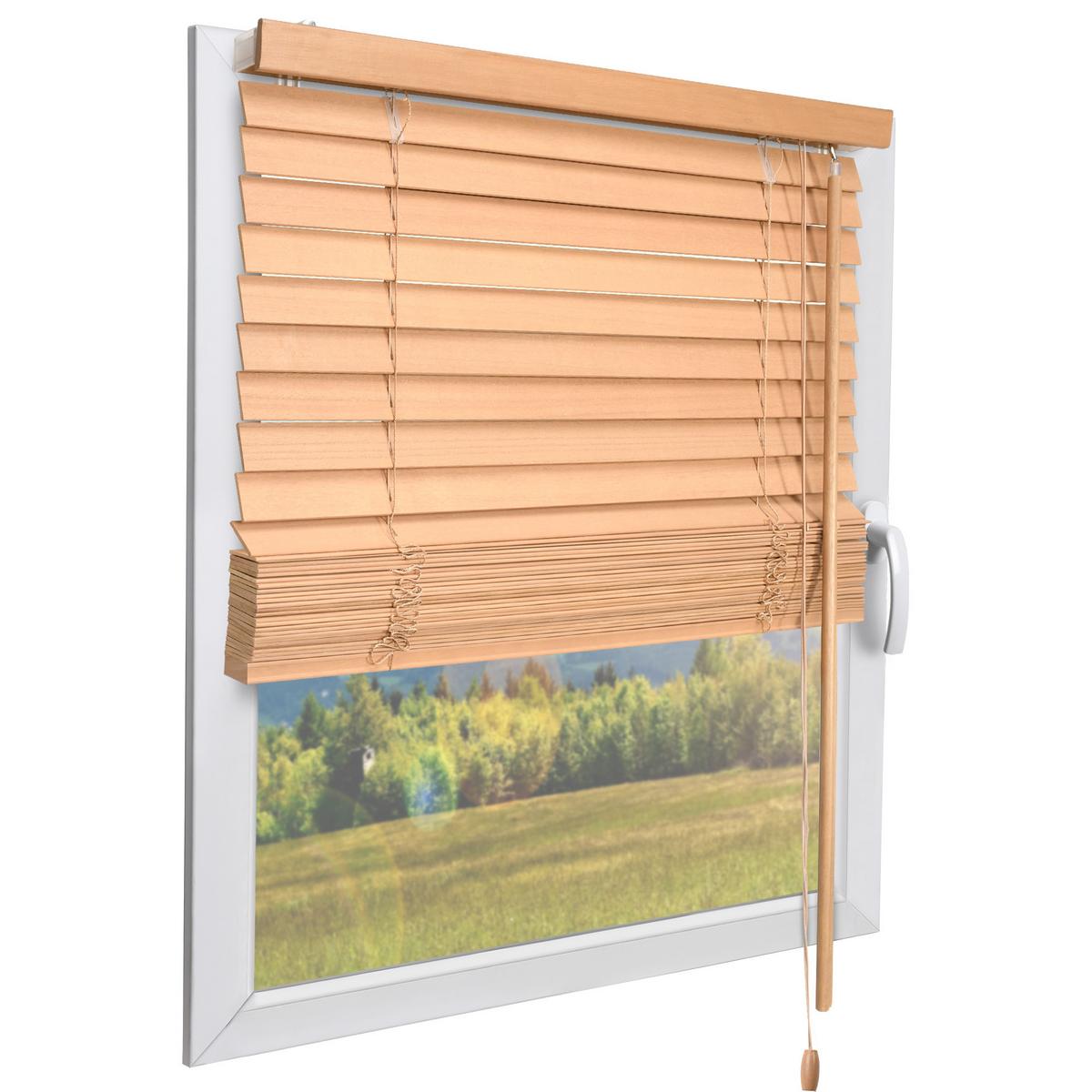 HOLZJALOUSIE SolDecor JH3 90/160 cm Eiche - Naturfarben, Holz (90cm) - Sol Royal