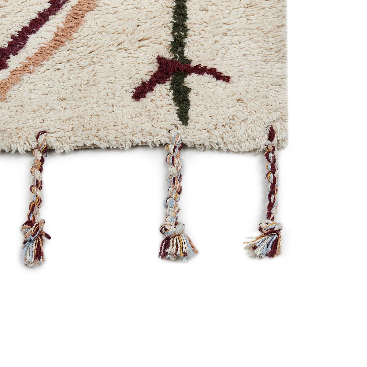TEPPICH geflochten Corum 200/140 cm - Beige, Textil (140/200cm) - Beliani