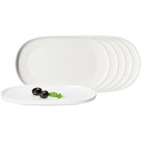 SERVIERPLATTEN Kelly weiß 23,5 x 14 cm 6er Set - Weiß, Keramik (14/2/23.5cm) - Ritzenhoff Breker