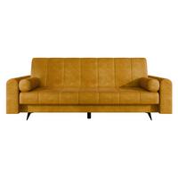 SCHLAFSOFA Zuri - Currygelb/Schwarz, Holz/Textil (240/93/91cm) - MIRJAN24