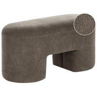BANK Braun Decorah - Braun, Textil (88/46/39cm) - Beliani