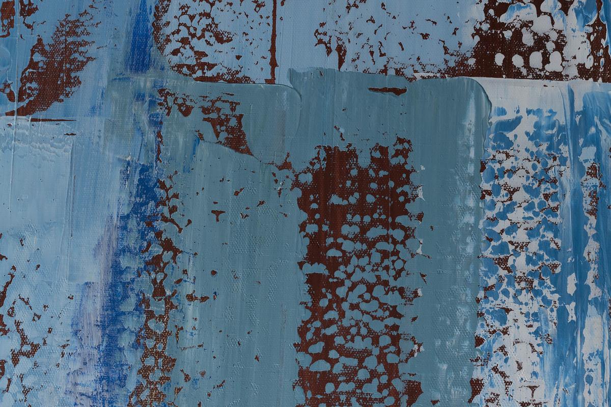 ÖLGEMÄLDE 80/120 cm - Türkis/Blau, Holz/Textil (80/120cm) - KUNSTLOFT