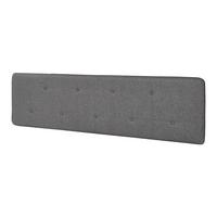 KOPFTEIL Tokke - Grau, Holzwerkstoff/Textil (180/4/48cm) - [en.casa]
