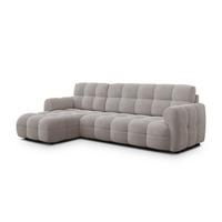 ECKSOFA MELLOW 4-Sitzer, beige - Beige/Schwarz, Holz/Textil (262/156cm) - Wozimo