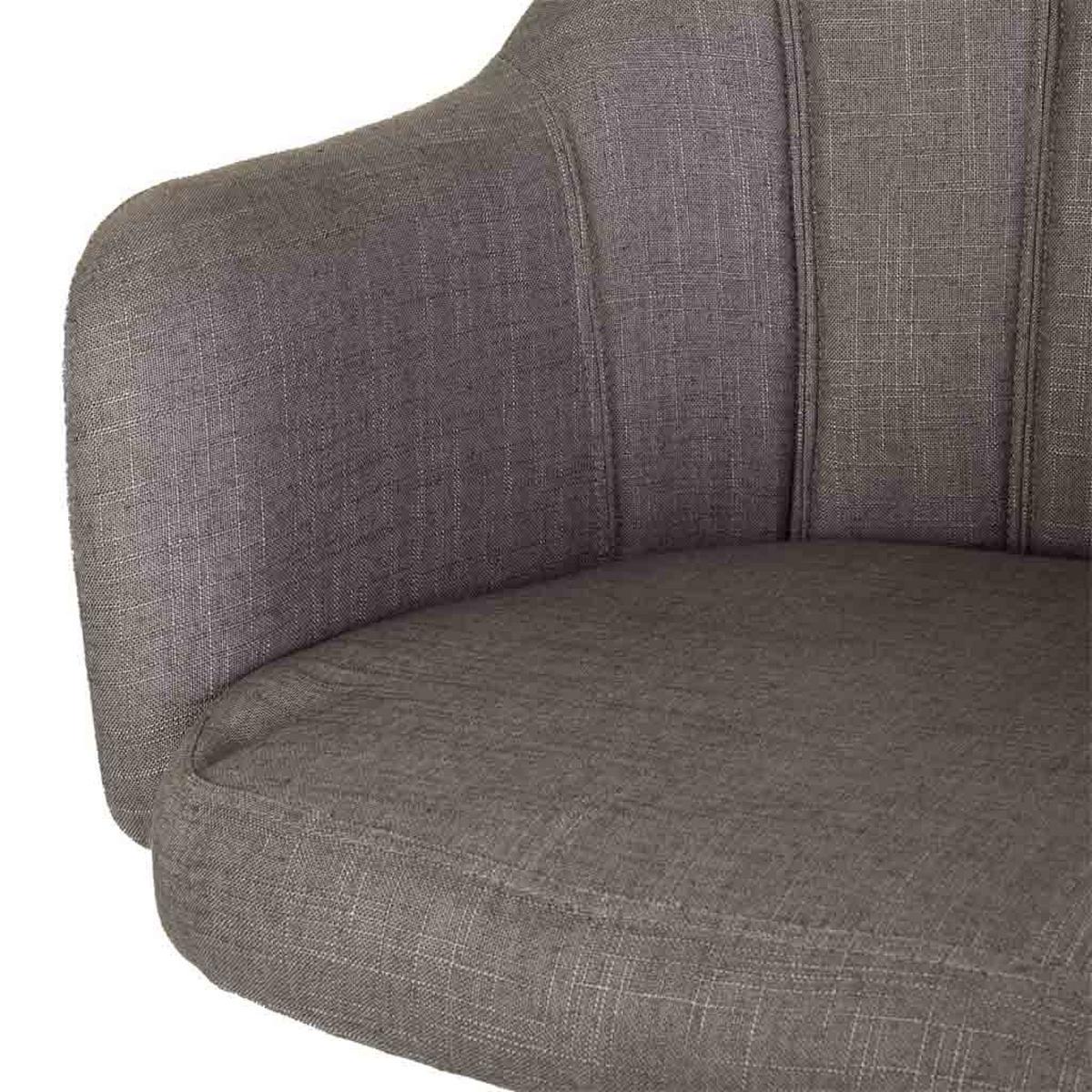 BÜROSTUHL gepolstert 63x54x40/87 cm - Grau, Holz (63/87/54cm) - Wanderlust