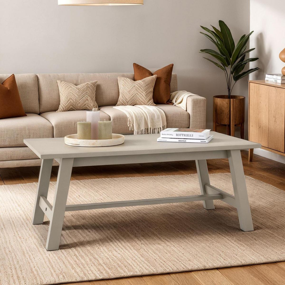 COUCHTISCH LUZERNA - Grau, Holz (60/110/45cm) - IDIMEX