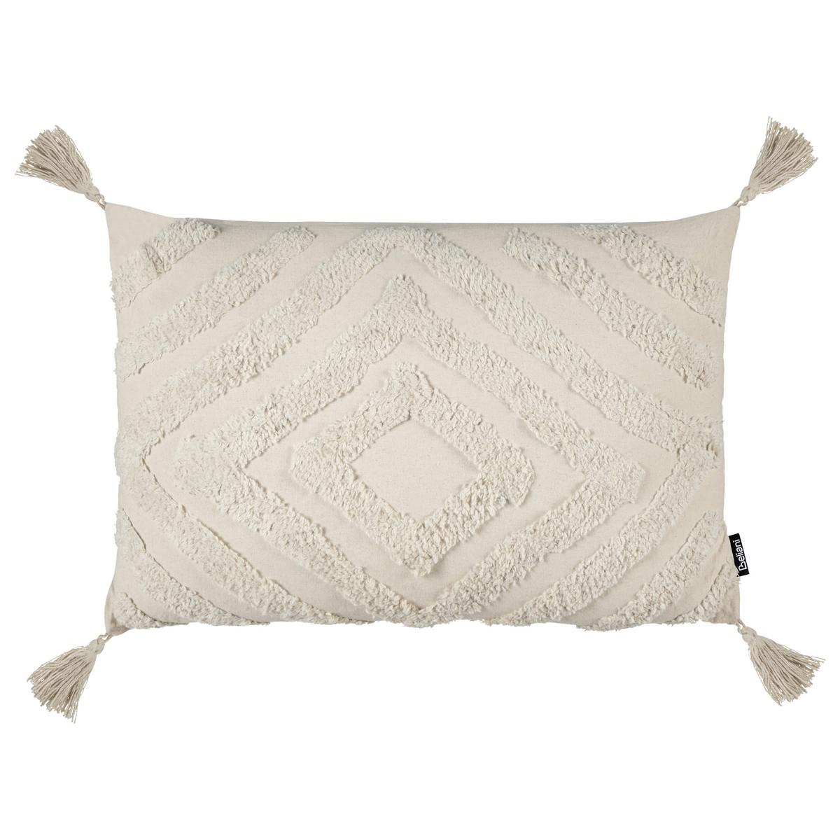 DEKOKISSEN Beige 40/60 cm Crataegus - Beige, Textil (60/40/10cm) - Beliani