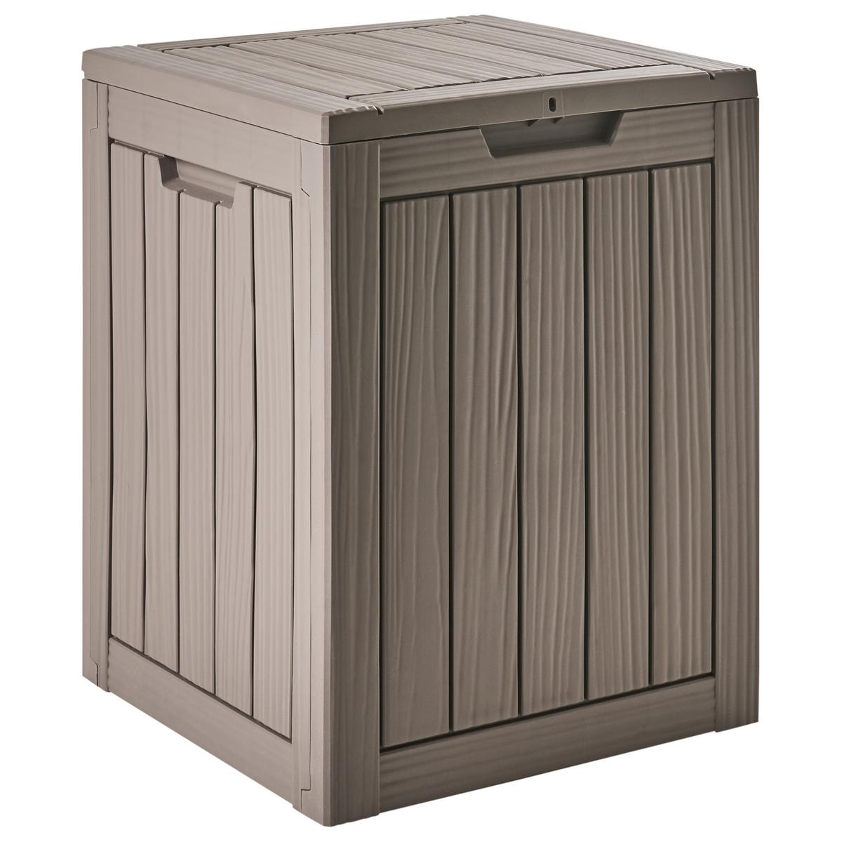 AUFBEWAHRUNGSBOX Medellin 46 cm 43 cm Taupe - Taupe, Kunststoff (46/58/43cm) - Beliani