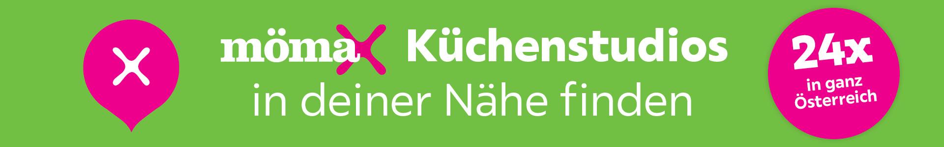 Grüner Teaser, mömax Küchenstudios in deiner Nähe finden, 24x in ganz Österreich