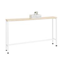 KONSOLENTISCH Weiß - Naturfarben, Holzwerkstoff/Metall (20/120/65cm) - SoBuy