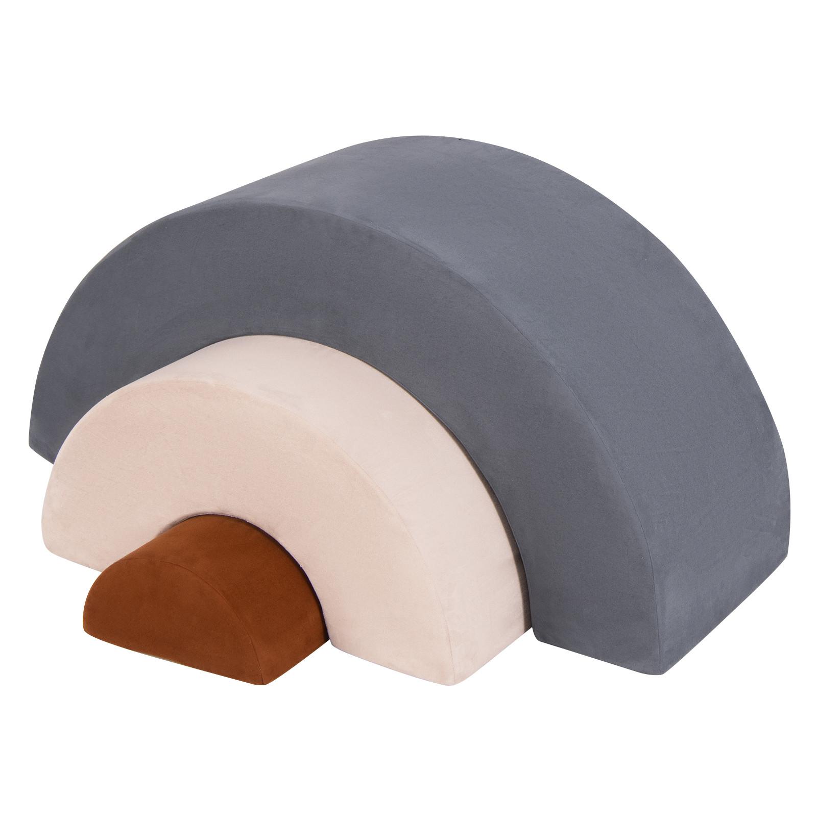 KLETTERBOGEN Grau - Grau, Kunststoff (112/49/41cm) - COSTWAY