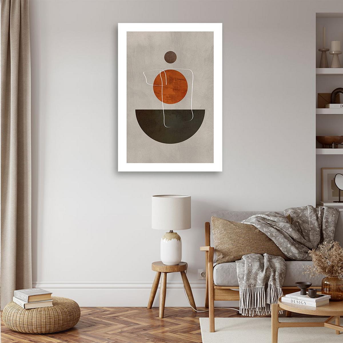 KUNSTDRUCK Orange 80/120 cm - Orange, Textil (80/120cm) - KUNSTLOFT