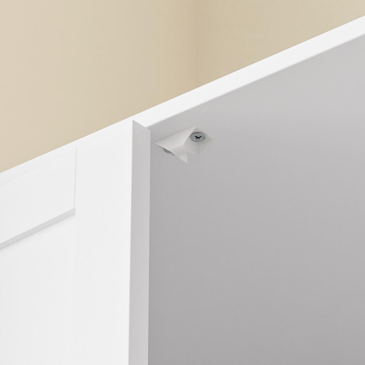 KATZENKLO-SCHRANK mit zwei Fächern und Regal HAT09-E-W - Weiß, Holzwerkstoff (45/95.5/80cm) - SoBuy