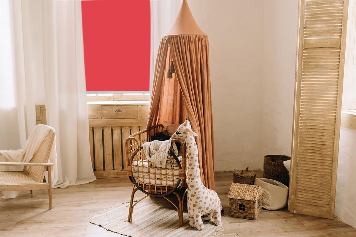 INNENROLLO - Fensterrollo - Rollo - 110x140 cm - Rot - Rot, Kunststoff (110/140/0.5cm) - TULUP