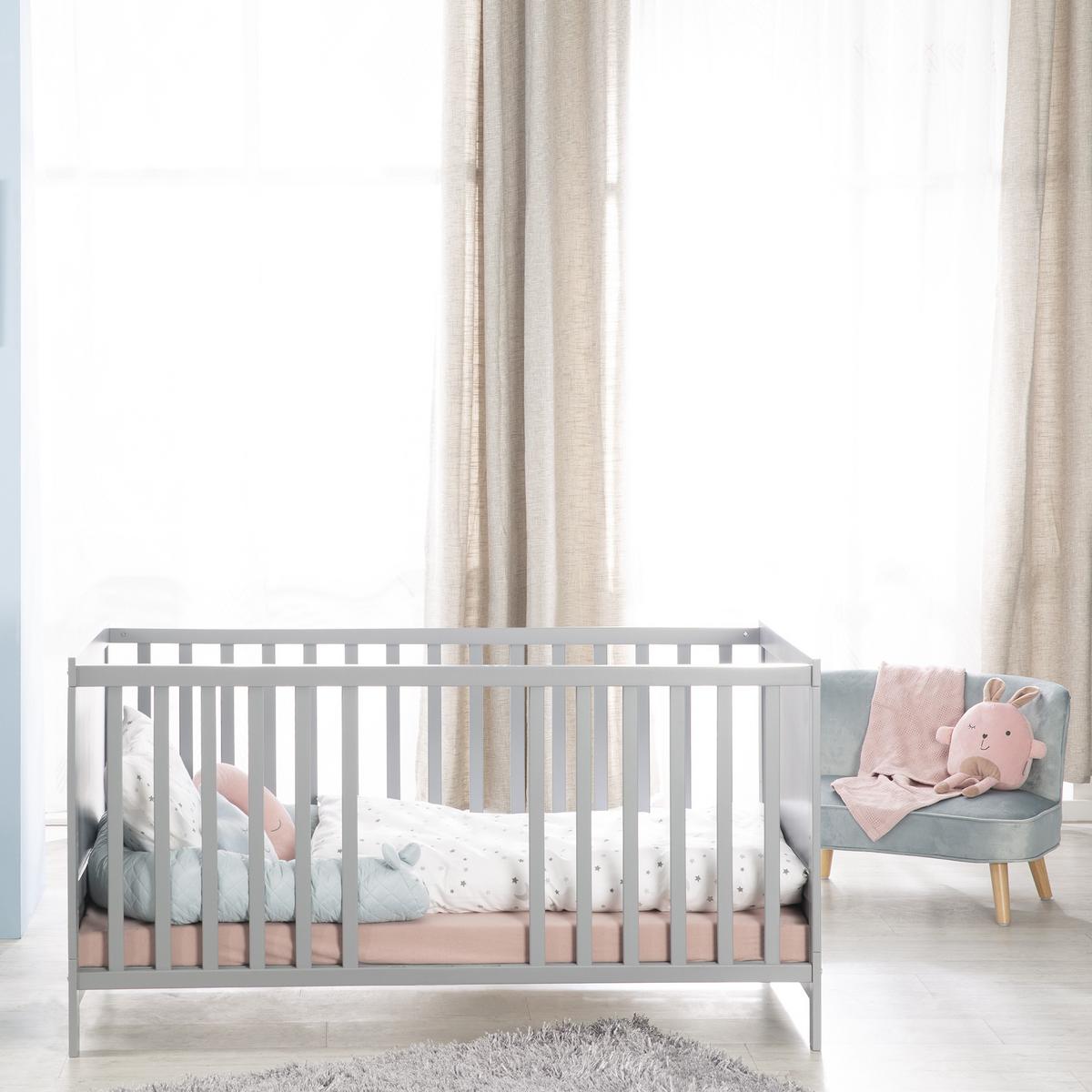 BABYBETT Sternenzauber 70 x 140 cm - Taupe, Holzwerkstoff (70/140cm) - Roba