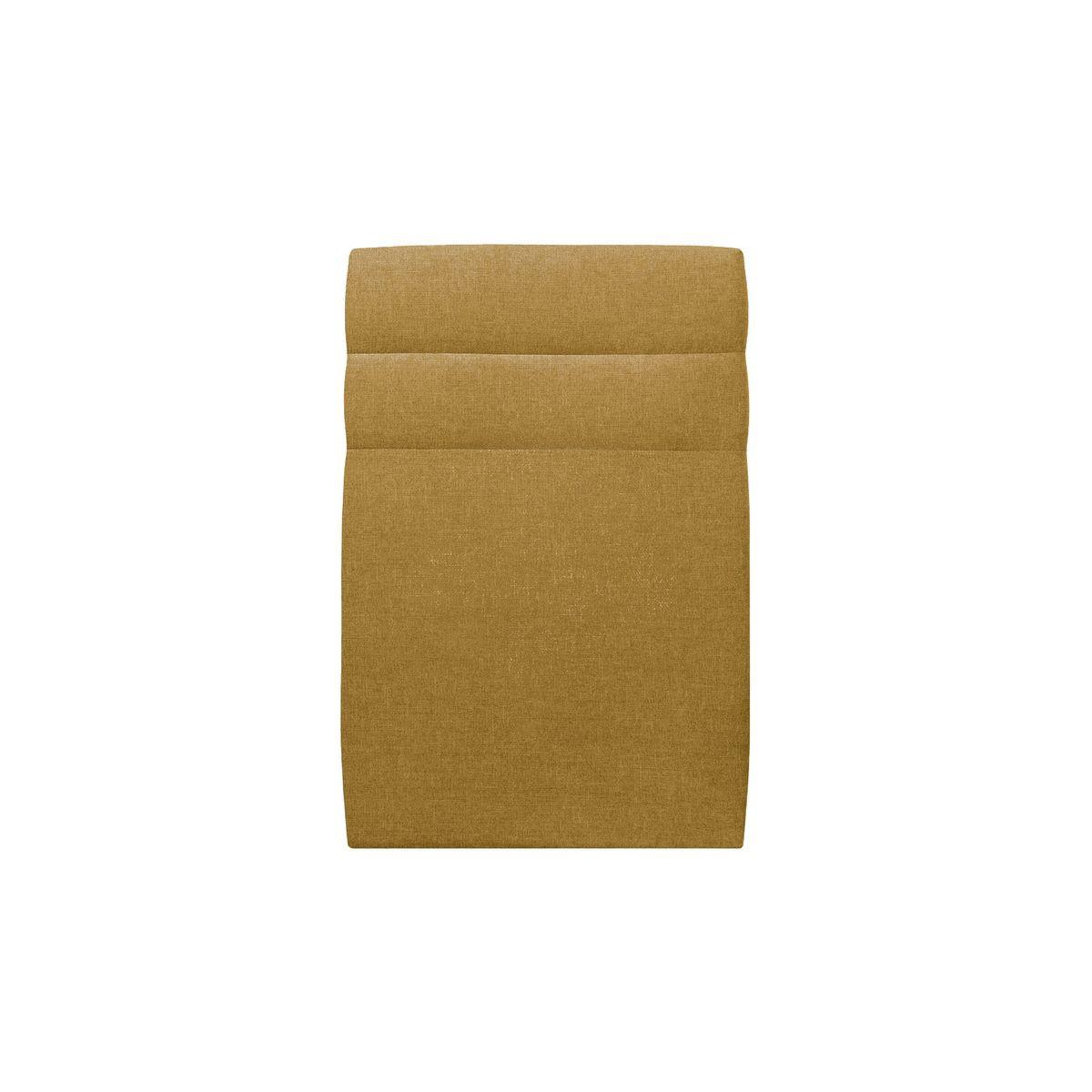 KOPFTEIL Modell Linien – Gelber Stoff 90 cm - Beige/Gelb, Karton/Holz (90/120/10cm) - Sommeil de Plomb
