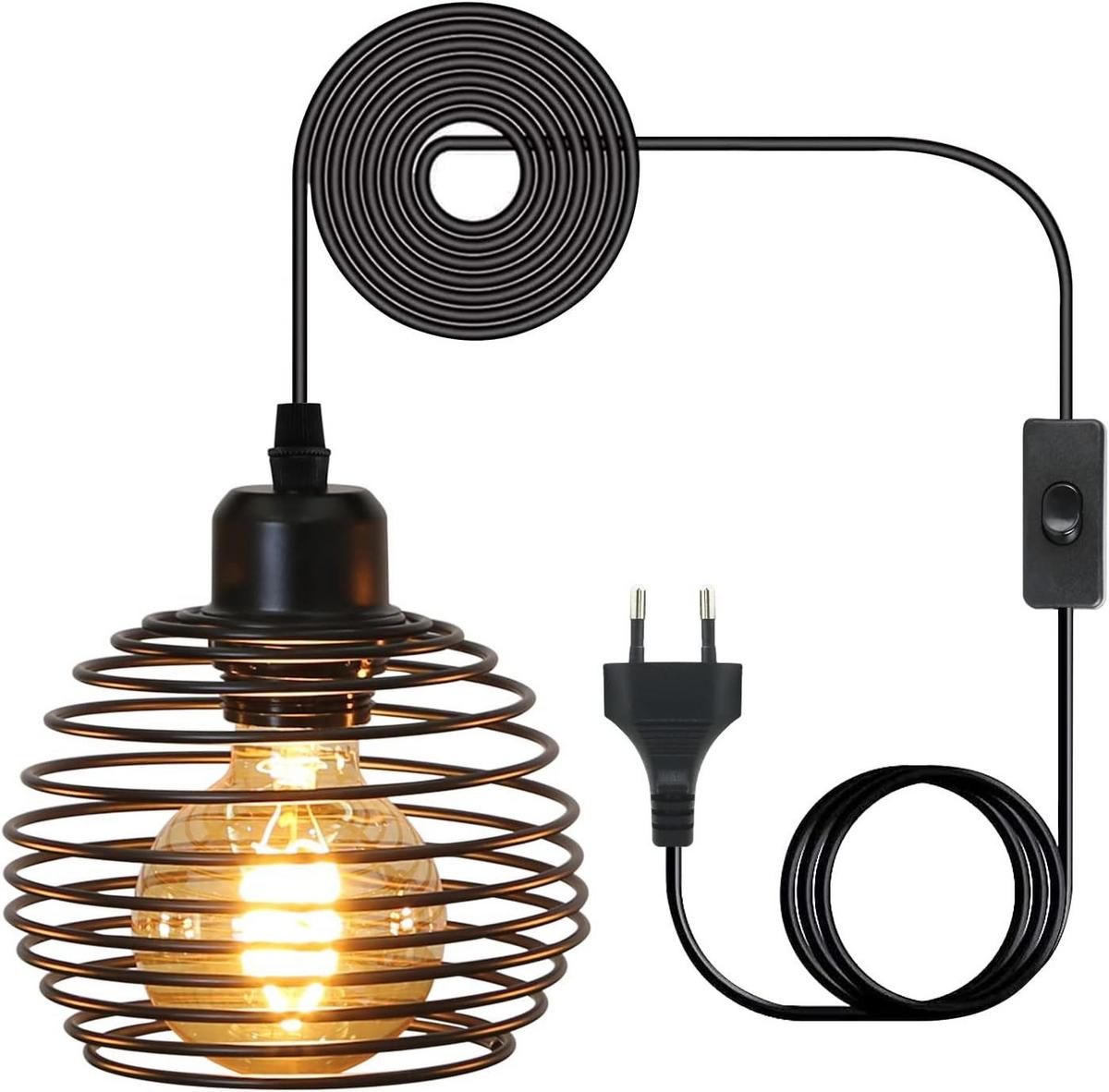 PENDELLEUCHTE Hans 1-flammig 13/15/150 cm - Schwarz, Metall (13/15/150cm) - Nettlife