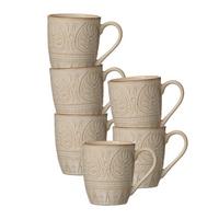 BECHER Omara beige 400 ml 6er Set - Beige, Keramik (0.4L) - Ritzenhoff Breker