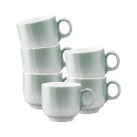 CAPPUCCINOTASSEN Sento Home Aura mint 300 ml 6er Set - Mintgrün, Keramik (0.3L) - Seltmann Weiden
