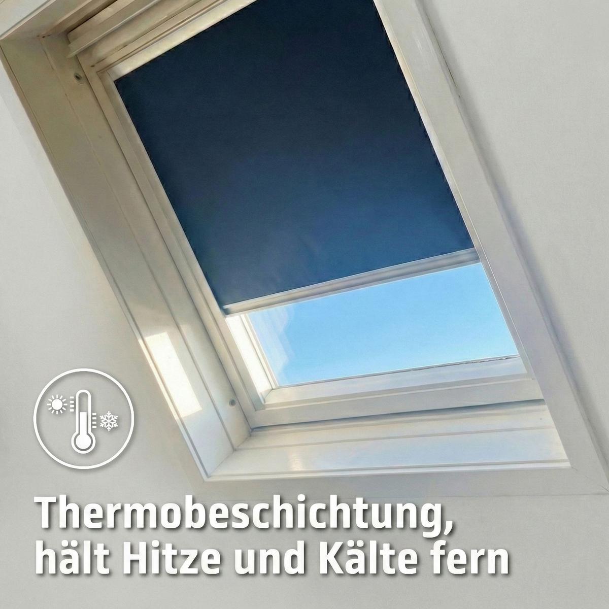DACHFENSTERROLLO Cocoon Größe: U04 - Weiß, Textil (117/74/74cm) - Cocoon Home Concepts