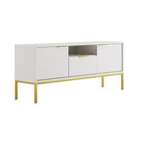 TV-MÖBEL Seattle Weiß - Weiß, Holzwerkstoff (135/56.4/33cm) - Petits-meubles