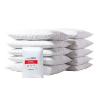 KISSENSCHONER gesteppt 48/74 cm, 10er-Set, Hotelverschluss - Weiß, Textil (48/74cm) - Homescapes