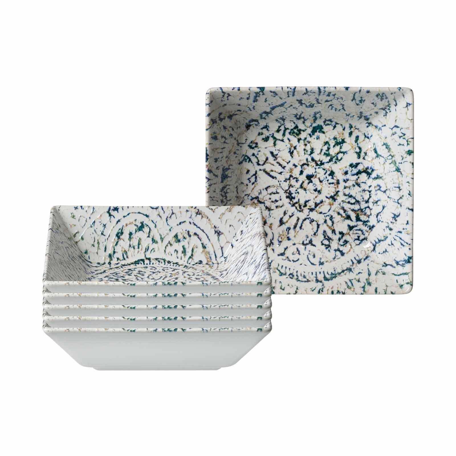 SERVIERSCHALEN Luigi bunt 17 x 17 cm 6er Set - Multicolor, Keramik (17/17/5cm) - Ritzenhoff Breker