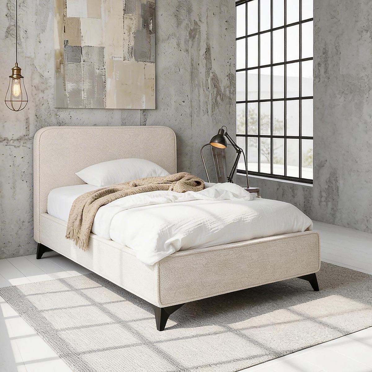 POLSTERBETT VIRETTA 90x200 cm weiß - Weiß, Textil (90/200cm) - IDIMEX