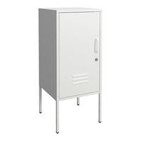 NACHTTISCH Hausjärvi - Weiß, Metall (35/82/35cm) - [en.casa]