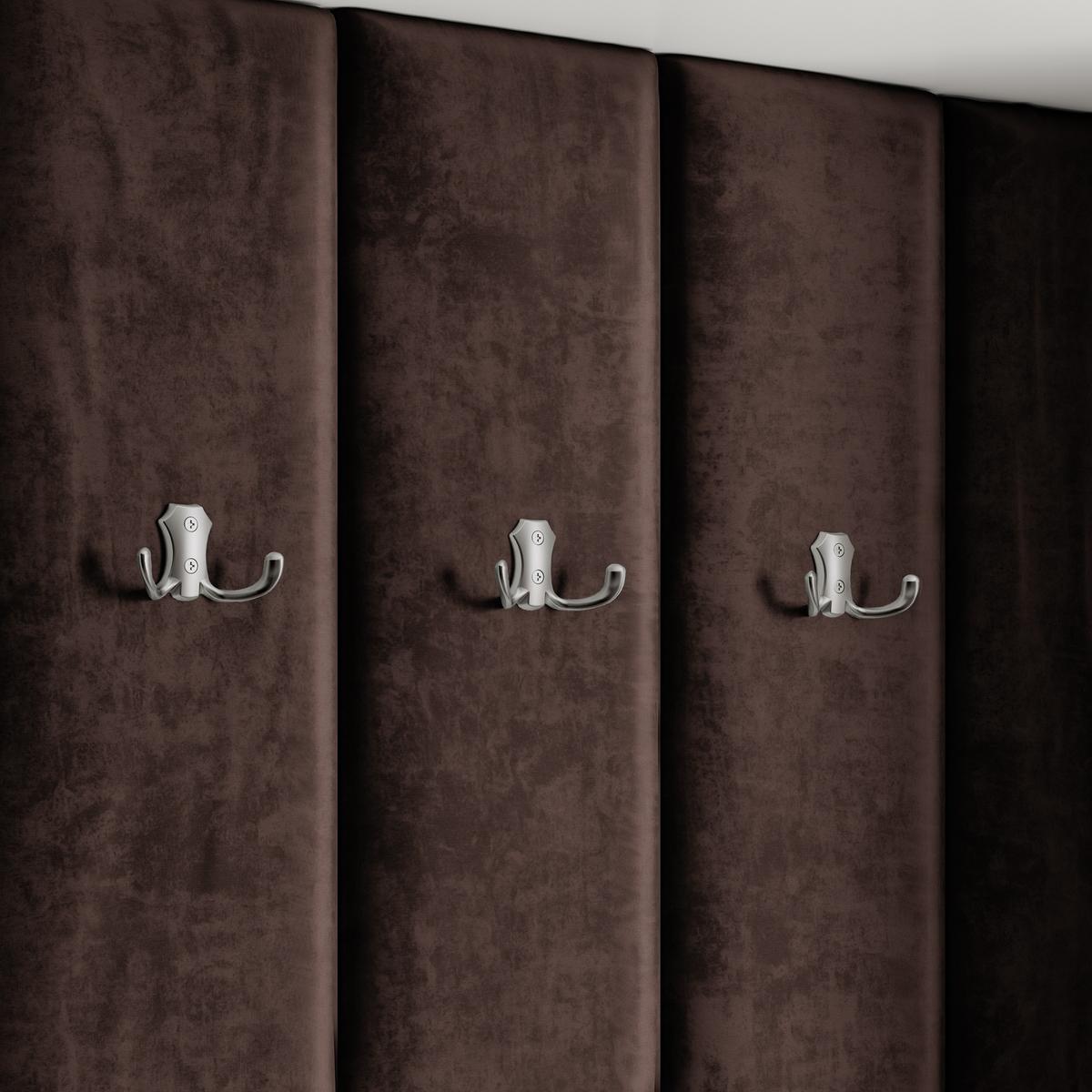 GARDEROBENSCHRANK REMA 180/240/60 cm Modern Garderobe-Set Eiche Wotan - Eiche Wotan/Schwarz, Holzwerkstoff (180/240/60cm) - MASSENO