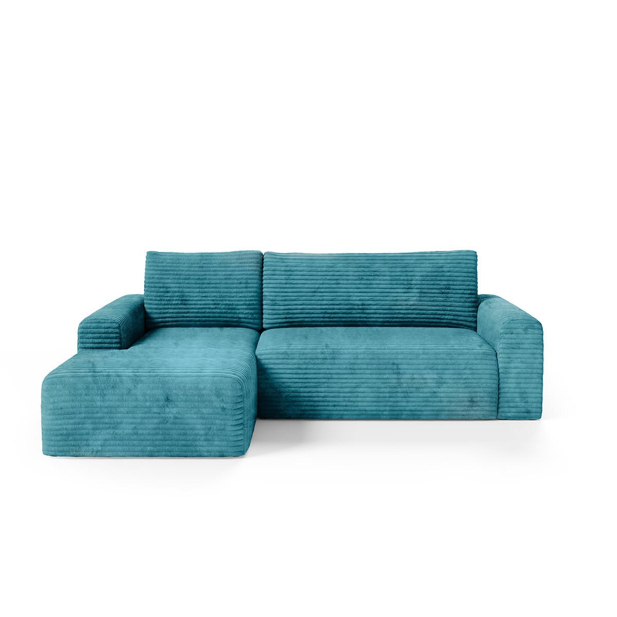 ECKSOFA Romeo 3 Sitzplätze Blau - Blau, Holz (268/163cm) - Petits-meubles