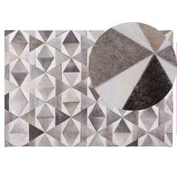KURZFLOR-TEPPICH Alaka 200/140 cm - Grau, Fell (140/200cm) - Beliani