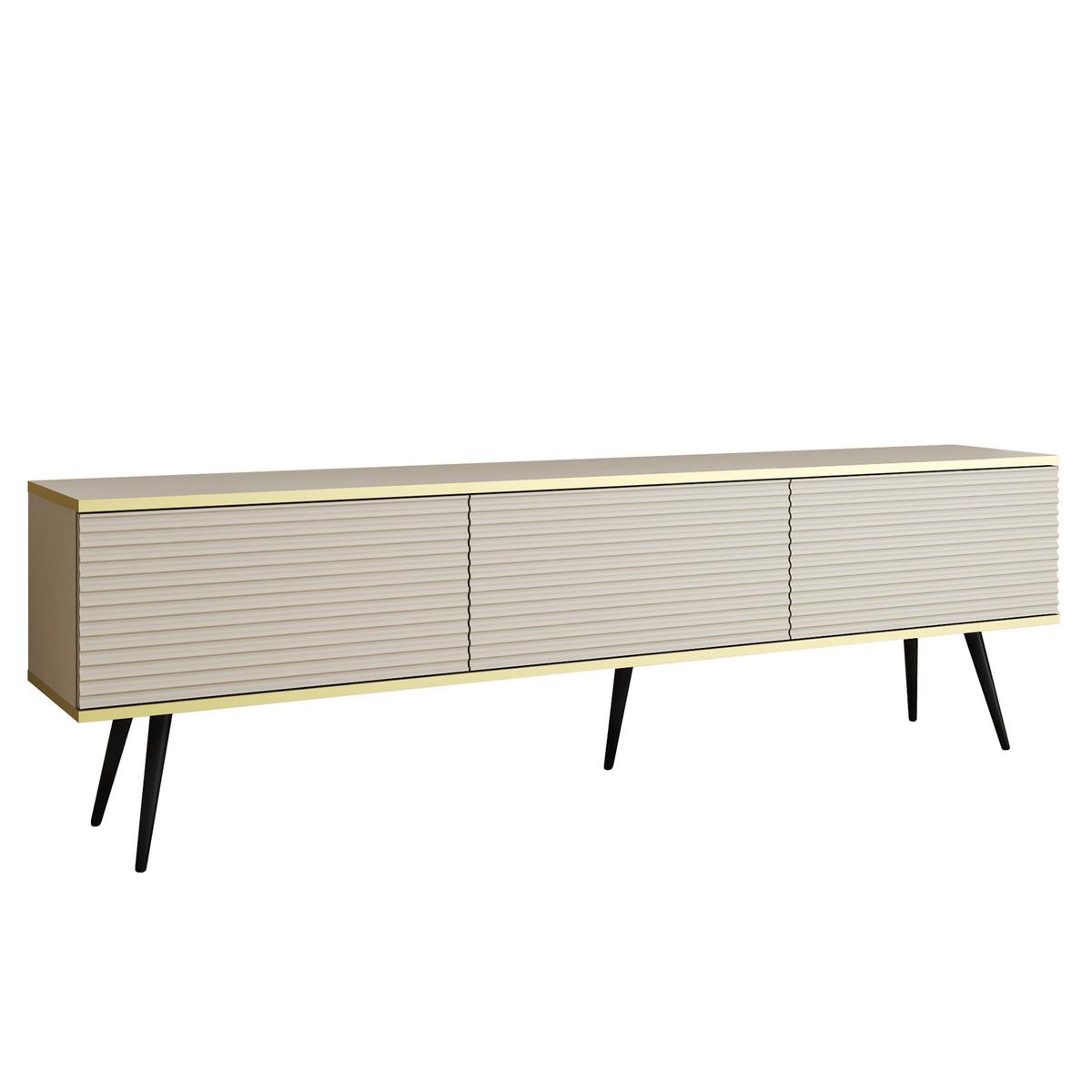 LOWBOARD VENEZIA 175/30/32 cm, Beige - Beige, Holzwerkstoff (175/30/32cm) - MASSENO