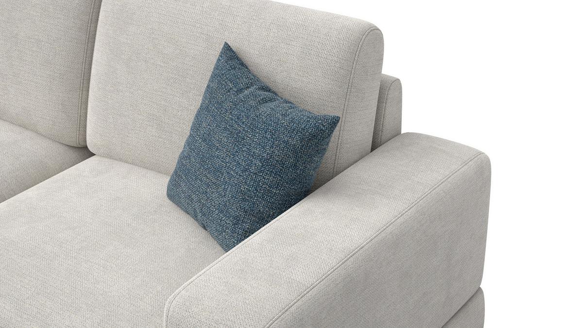 ECKSOFA OTTO 4-Sitzer, creme - Creme/Schwarz, Holz/Textil (279/159cm) - Wozimo