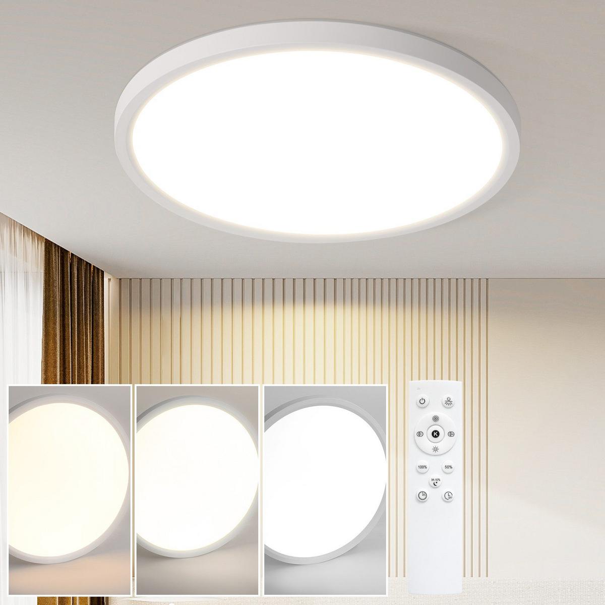 LED-DECKENLEUCHTE Maksymchuk 30/30/2.6 cm - Weiß, Kunststoff (30/30/2.6cm) - Nettlife