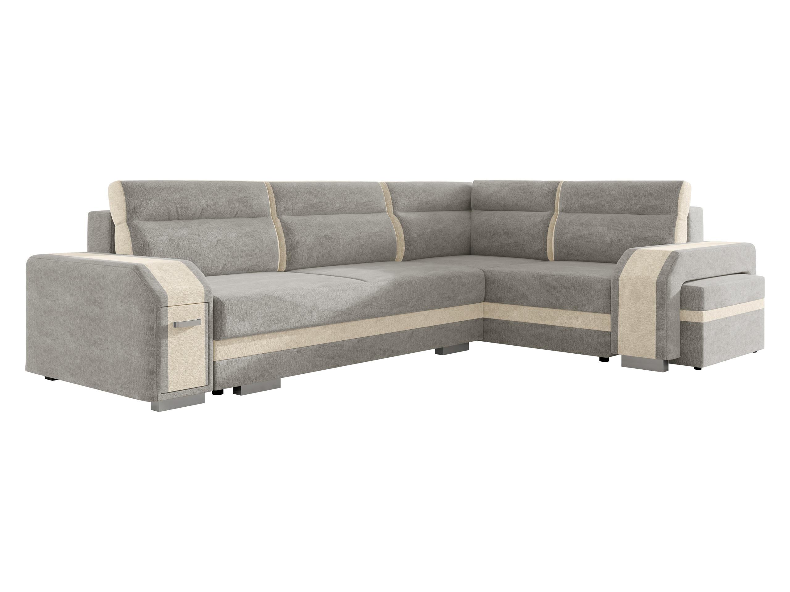 ECKSOFA Assan, Seite: Rechts - Chromfarben/Beige, Holz/Kunststoff (305/205cm) - MIRJAN24