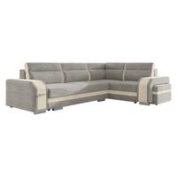 ECKSOFA Assan, Seite: Rechts - Chromfarben/Beige, Holz/Kunststoff (305/205cm) - MIRJAN24