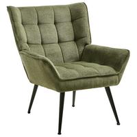SESSEL Stoff Grün Bellingmo - Grün, Textil (75/85/60cm) - Beliani