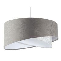 HÄNGELEUCHTE Grau 50/23 cm - Weiß, Kunststoff (50/1.3/23cm) - ONZENO
