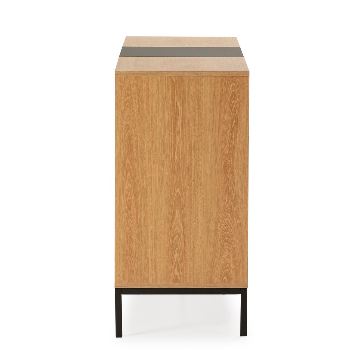 SIDEBOARD Nieve 2 türen 2 schubladen Eichenfarbe - Honigeiche, Holzwerkstoff (140/80/40cm)