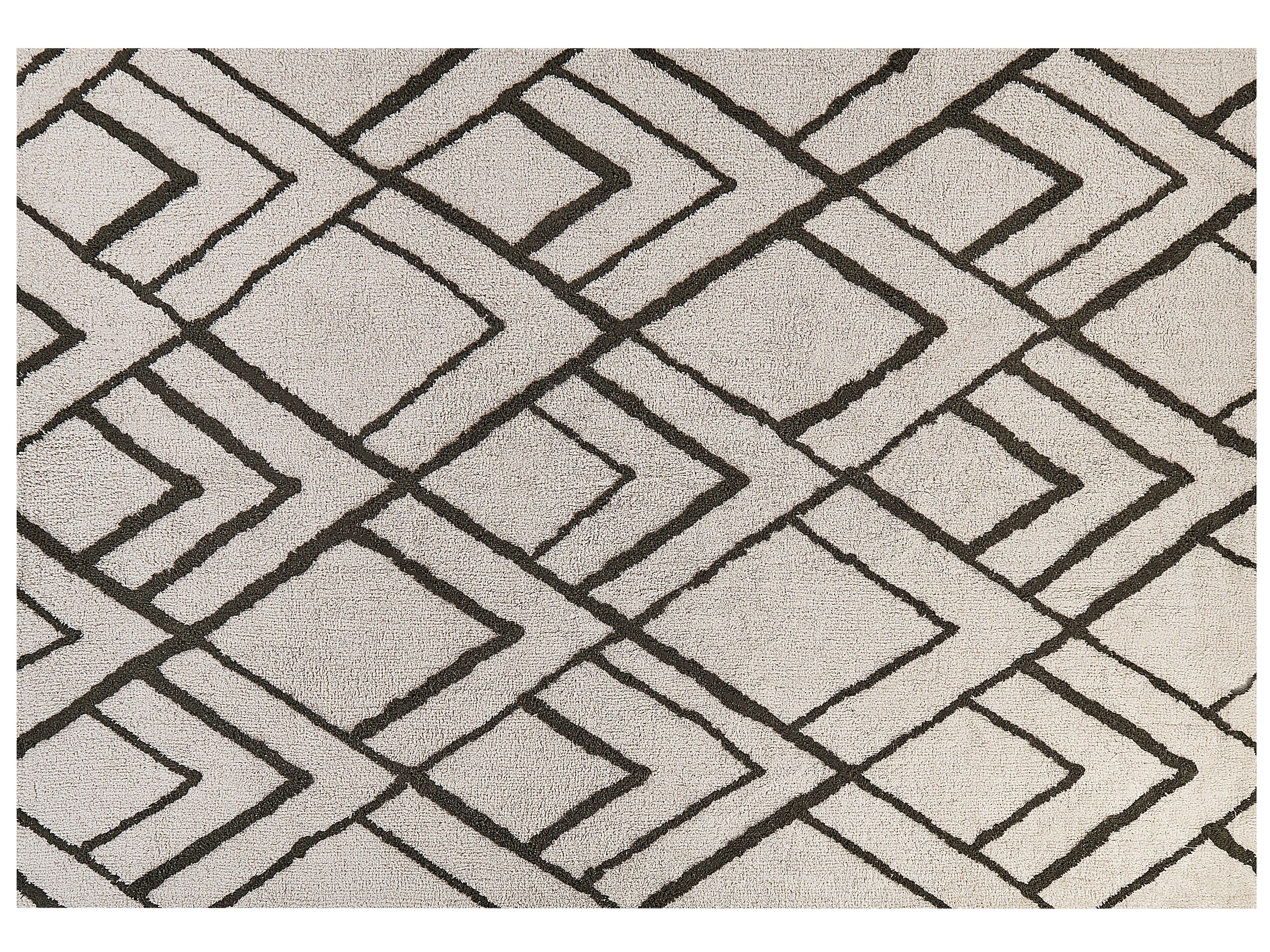 SHAGGY-TEPPICH Yesilkoy 230/160 cm - Weiß, Textil (160/230cm) - Beliani