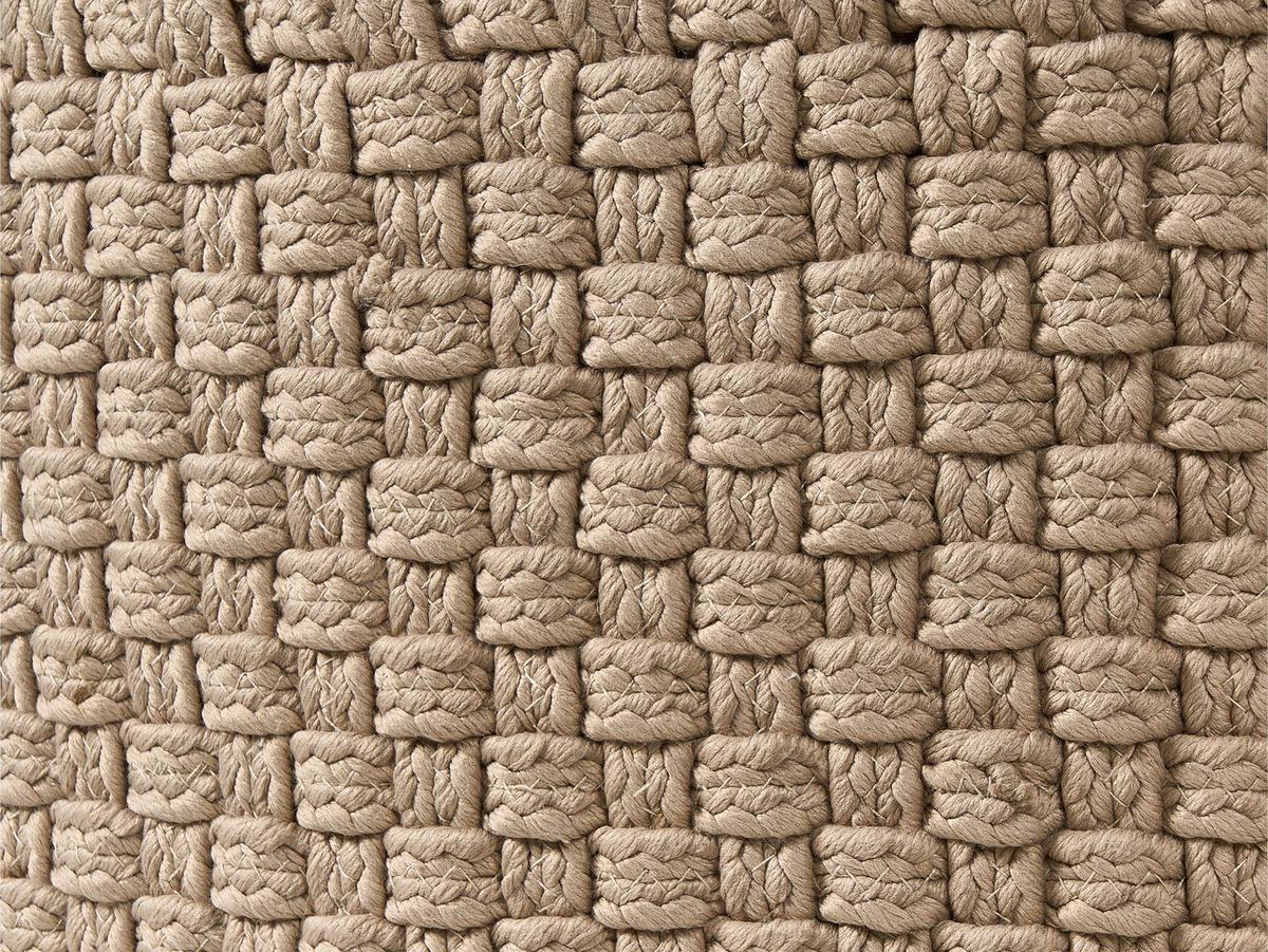 POUF Beige Mithi - Beige, Textil (70/30/70cm) - Beliani