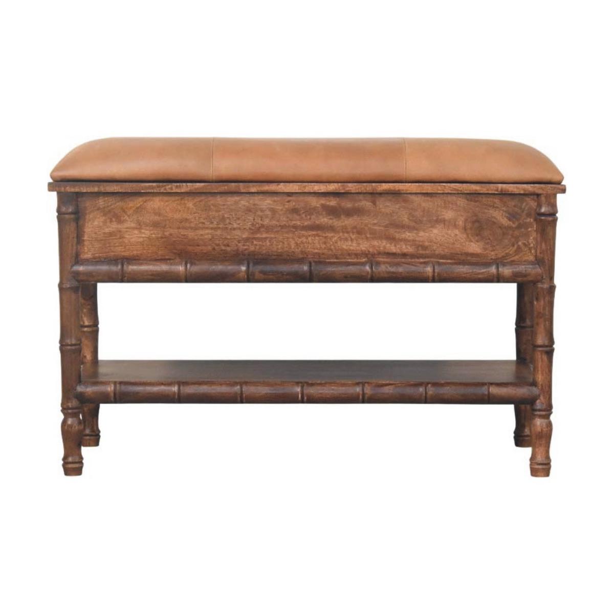 AUFBEWAHRUNGSMÖBEL Roasted-Almond-Finish, 2 Schubladen, 1 offenes Regal, Braun - Braun, Holz (35/55/90cm) - Artisan Furniture