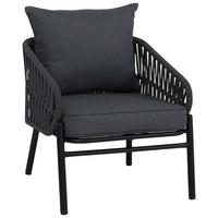 GARTENSTUHL Anthrazit - Anthrazit, Metall (64/67/70cm) - MCW