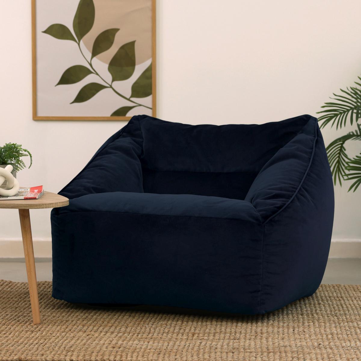 SITZSACK Sessel Natalia - Dunkelblau, Textil (70/65/70cm) - icon