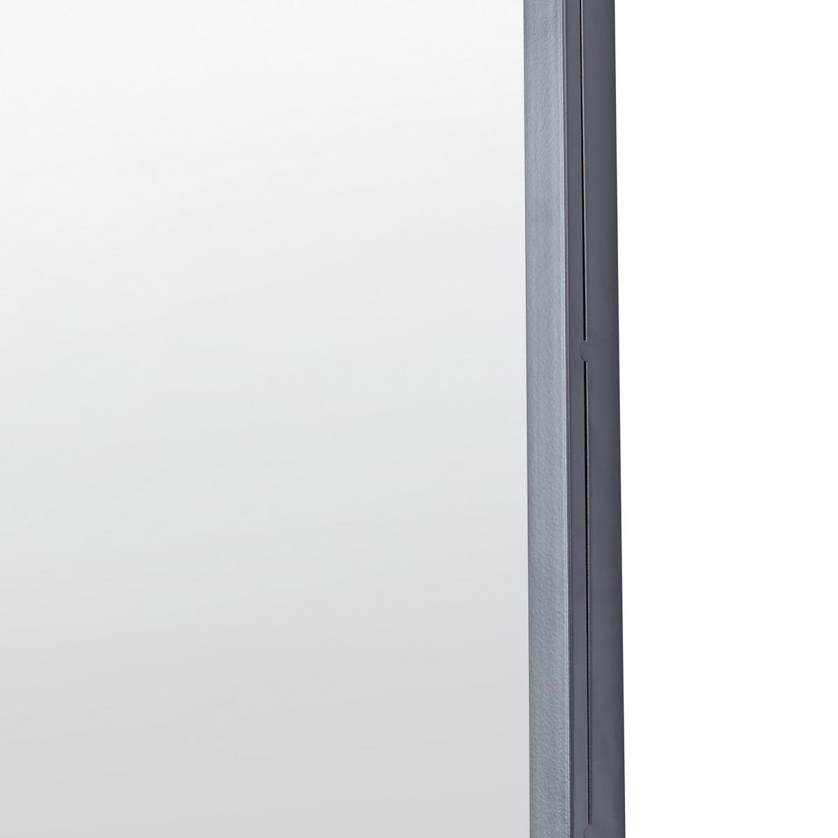 WANDSPIEGEL schwarz Metall 36/102 cm Trouy - Schwarz, Metall (36/102/4cm) - Beliani